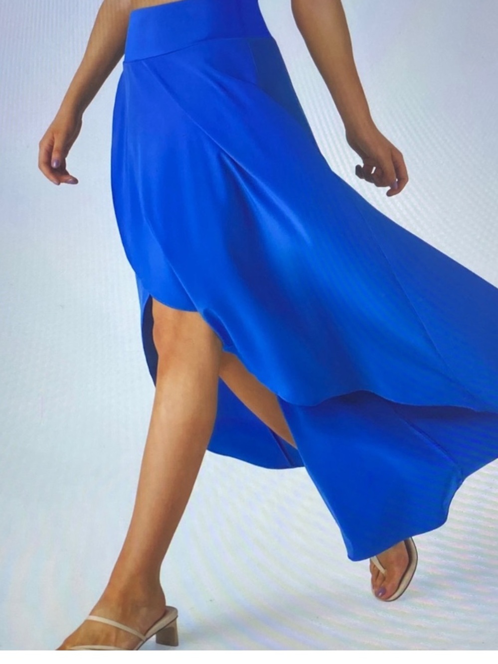 HALARA BREEZEFUL HIGH LOW RUFFLE 2 IN 1 MAXI SKort skirt
